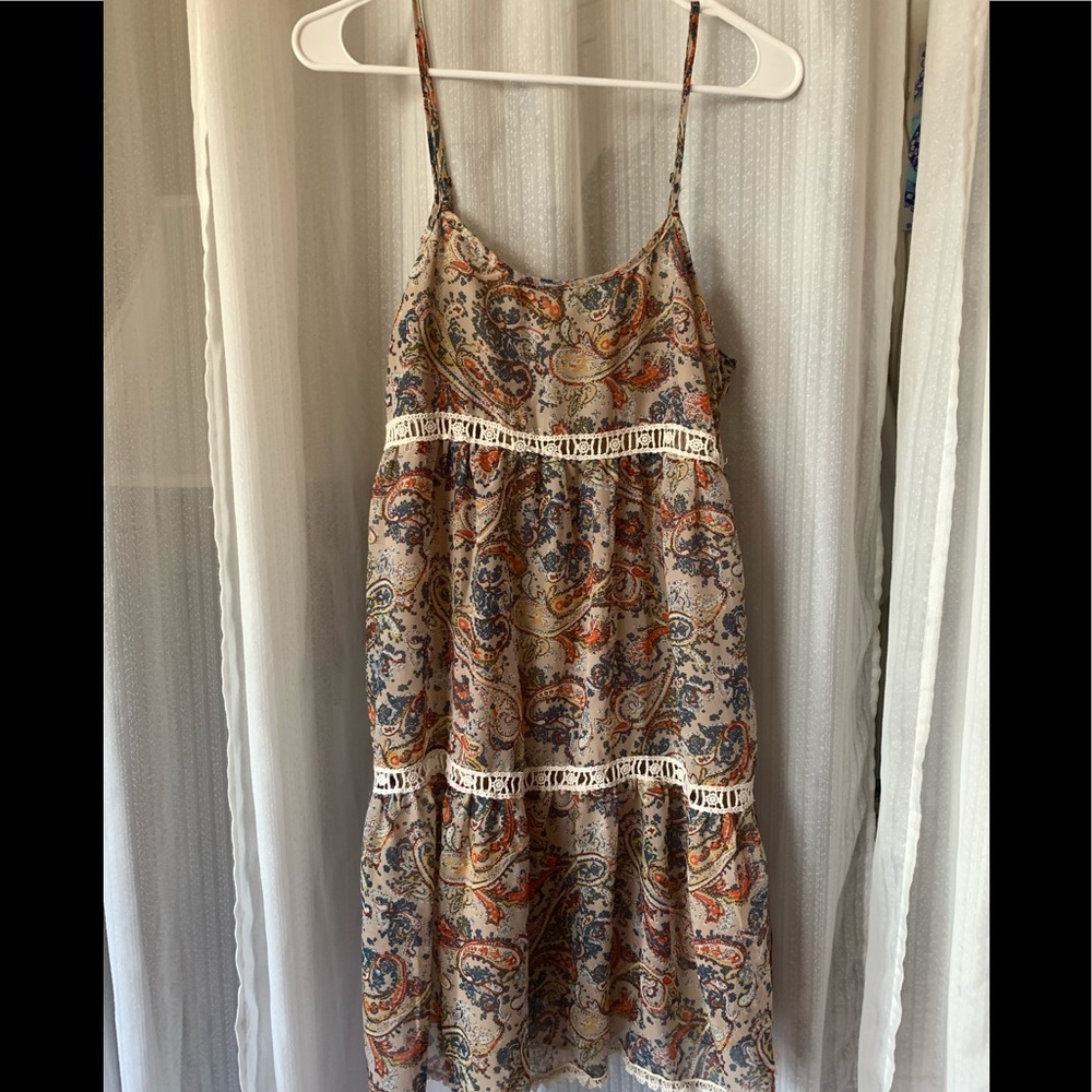 Floral silky lined sundress